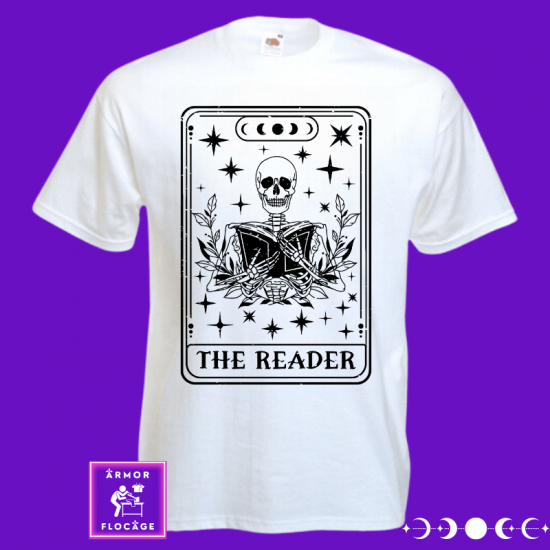 Tee-shirt tarot card "THE READER" LE LECTEUR - gothique mystique carte de tarot sublimation cadeau