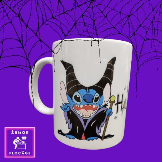 Mug Stitch Happy Halloween Maléfique Maleficent