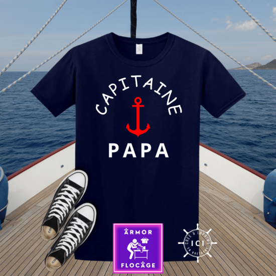 Tee-shirt capitaine papa
